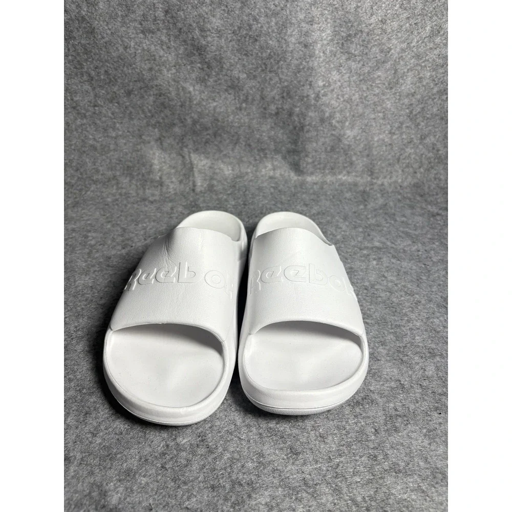 Reebok Fulgere Slide Sandals Mens 12 White Synthetic Logo Slip On